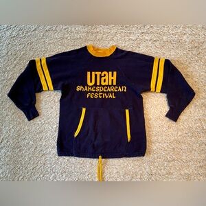 Vintage 60s Utah Shakespearean Festival Sweatshirt Men’s Flock 2 Tone Ringer